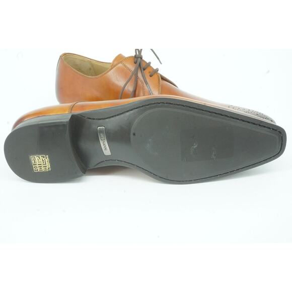 Magnanni Samuel Perforated Toe Oxford Derby Dress Shoes Size 8.5 Brown $395 main image 6